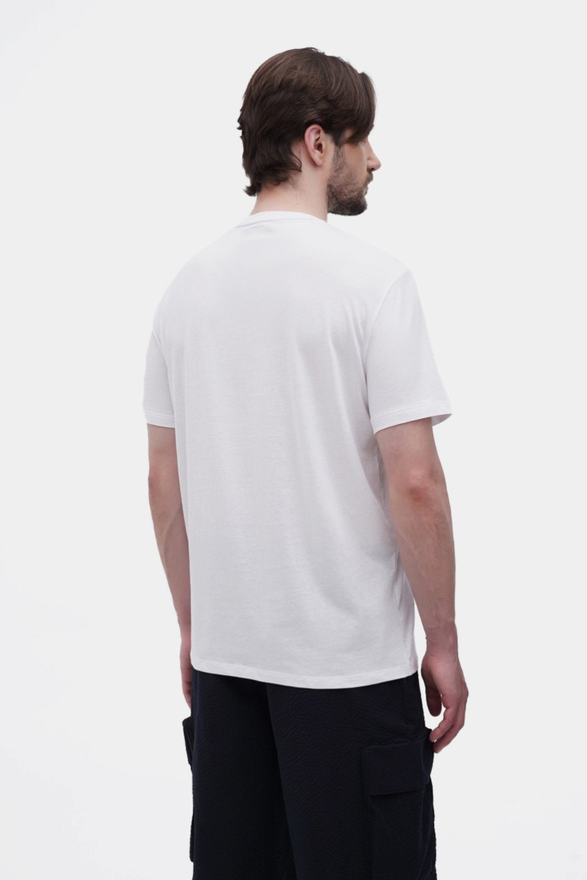 Біла футболка Armani Exchange