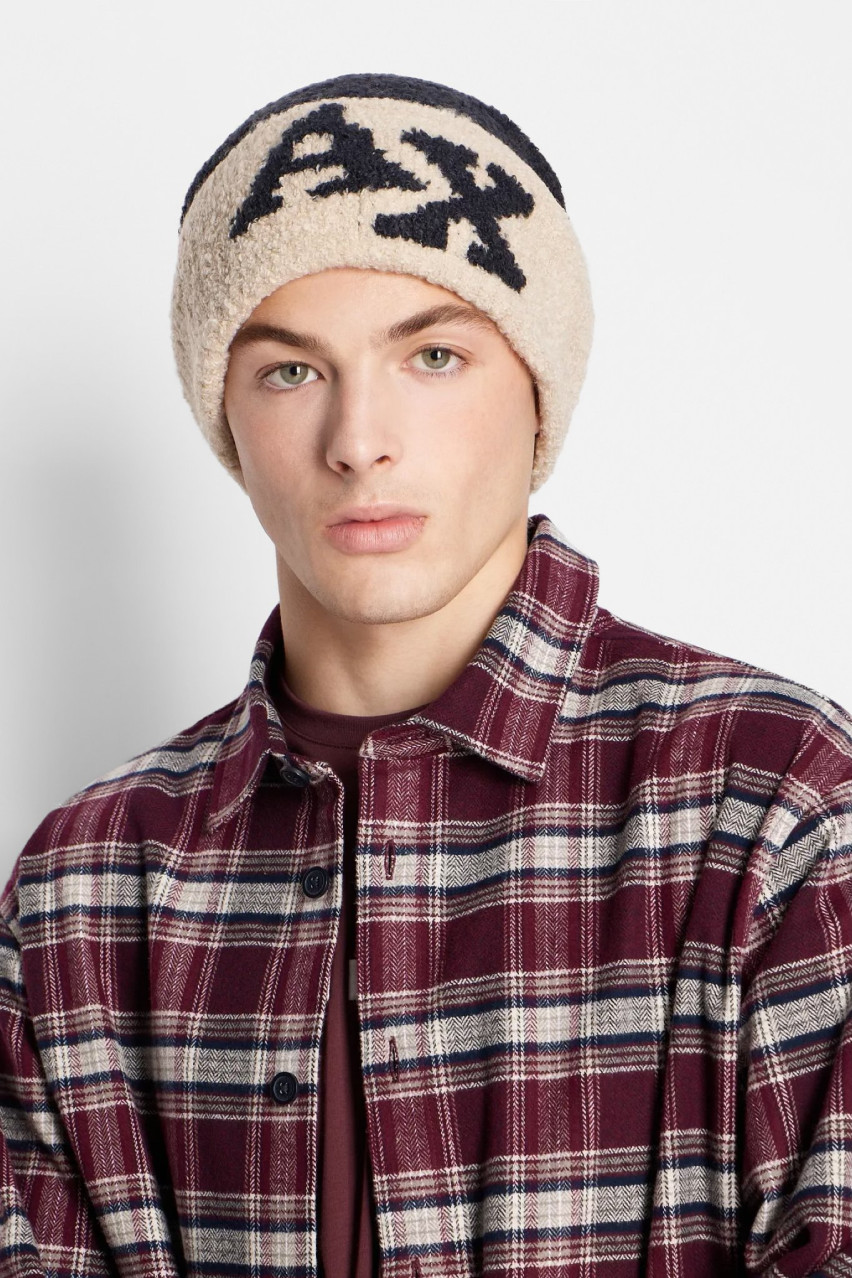 Бордовая рубашка Armani Exchange