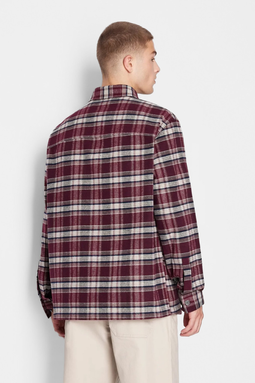 Бордовая рубашка Armani Exchange
