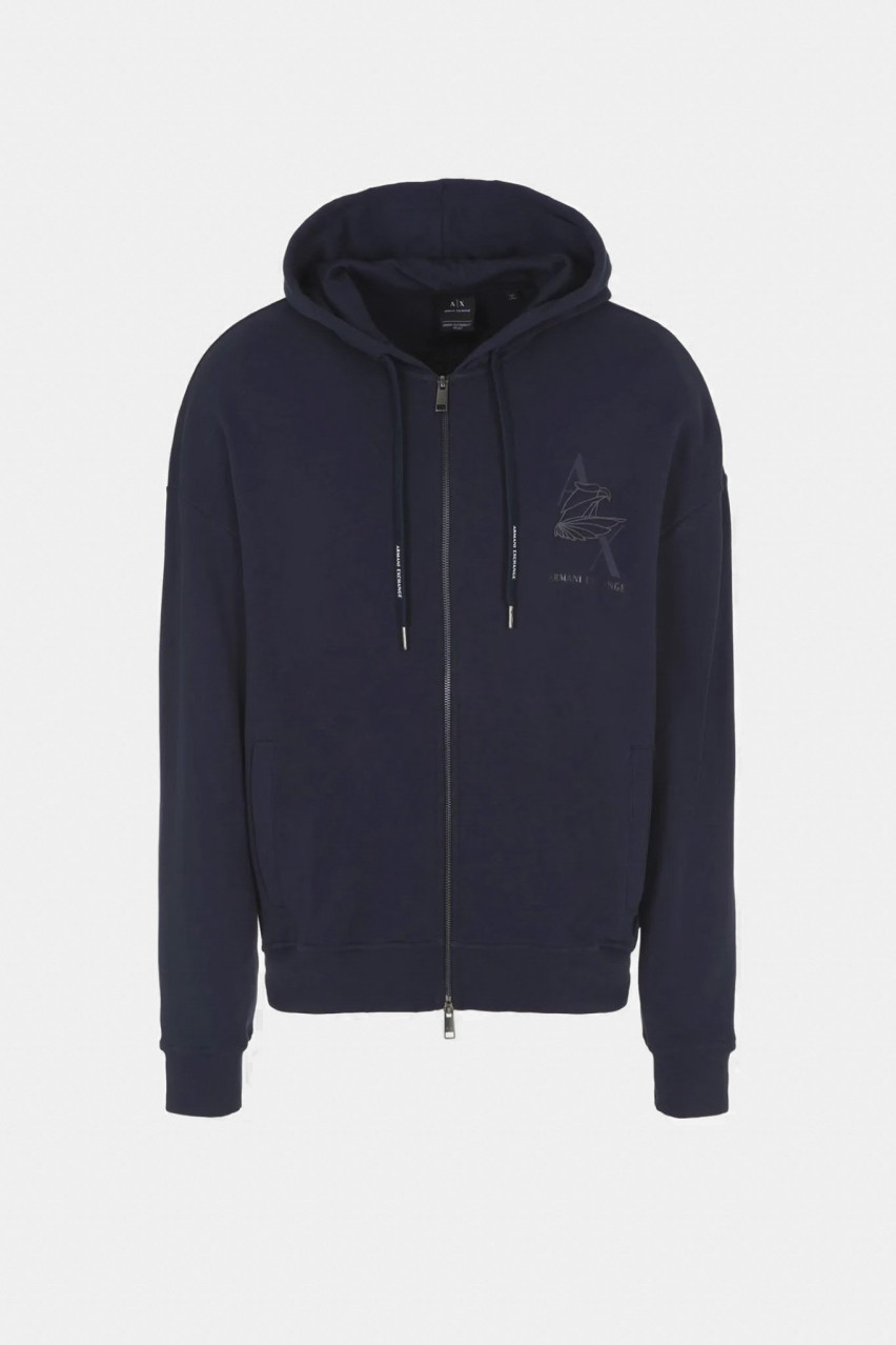 Темно-синє худі Armani Exchange
