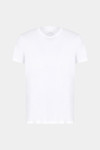 Біла футболка приталеного крою з бавовни піма