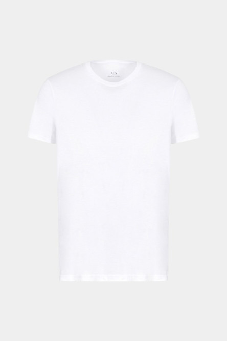 Біла футболка приталеного крою з бавовни піма