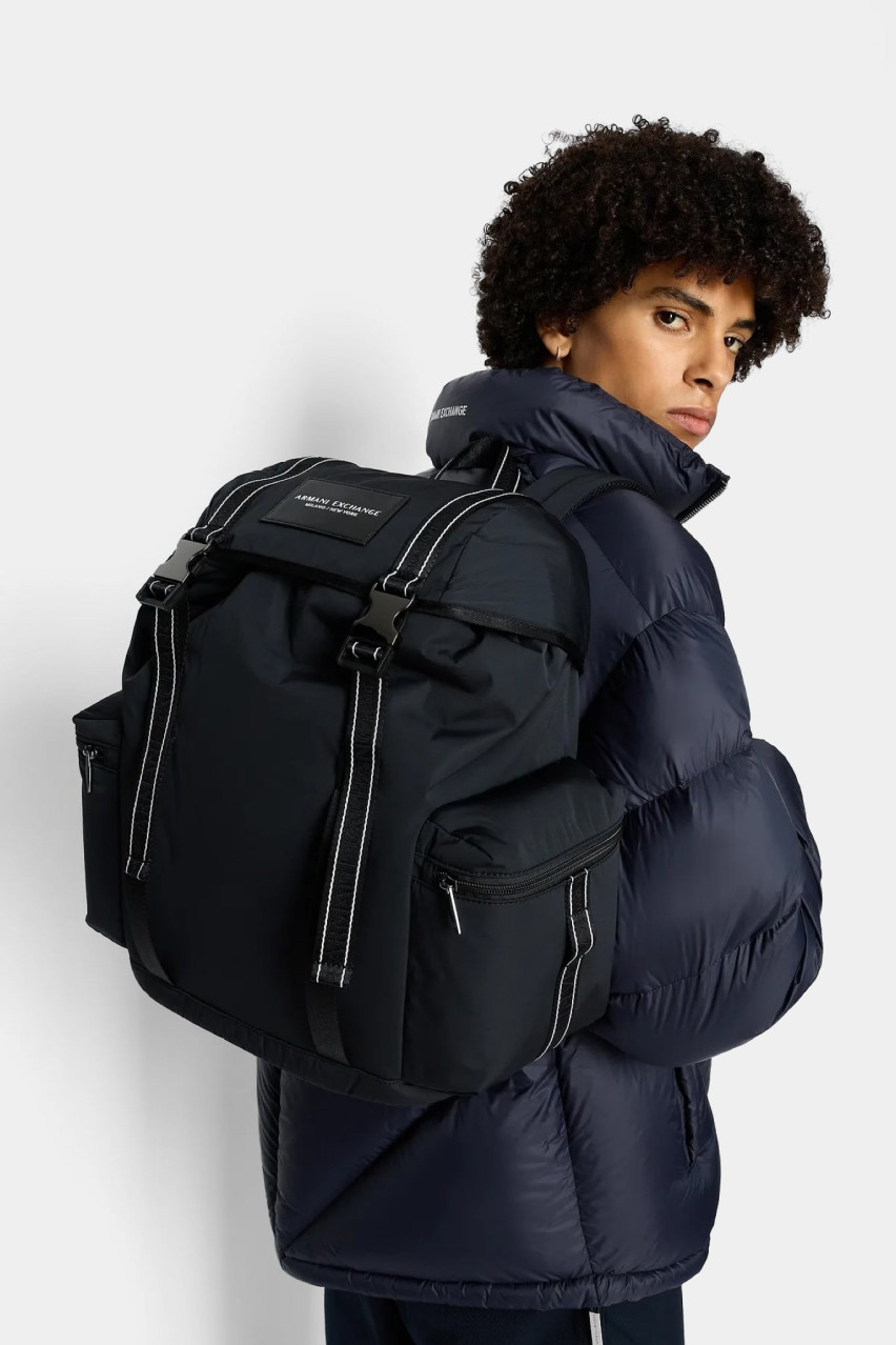 Чёрный рюкзак Armani Exchange