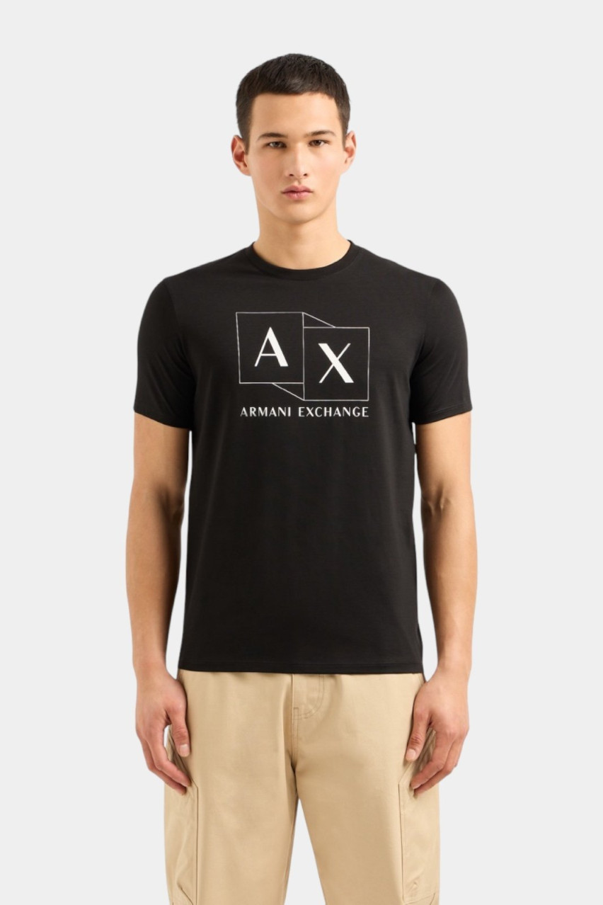 Чёрная футболка 3DZTAD ZJ9AZ 1200 Armani Exchange