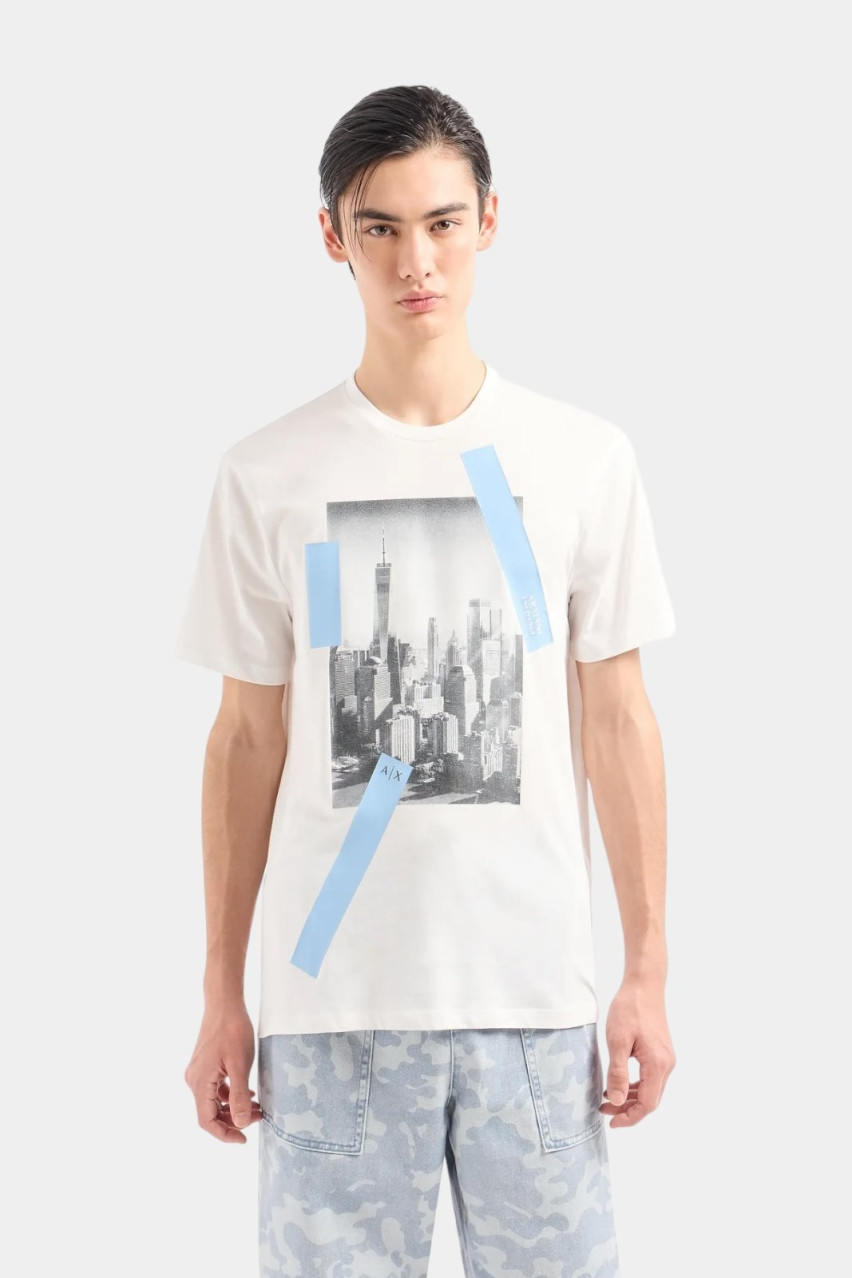 Біла футболка 3DZTHR ZJBYZ 81BC Armani Exchange