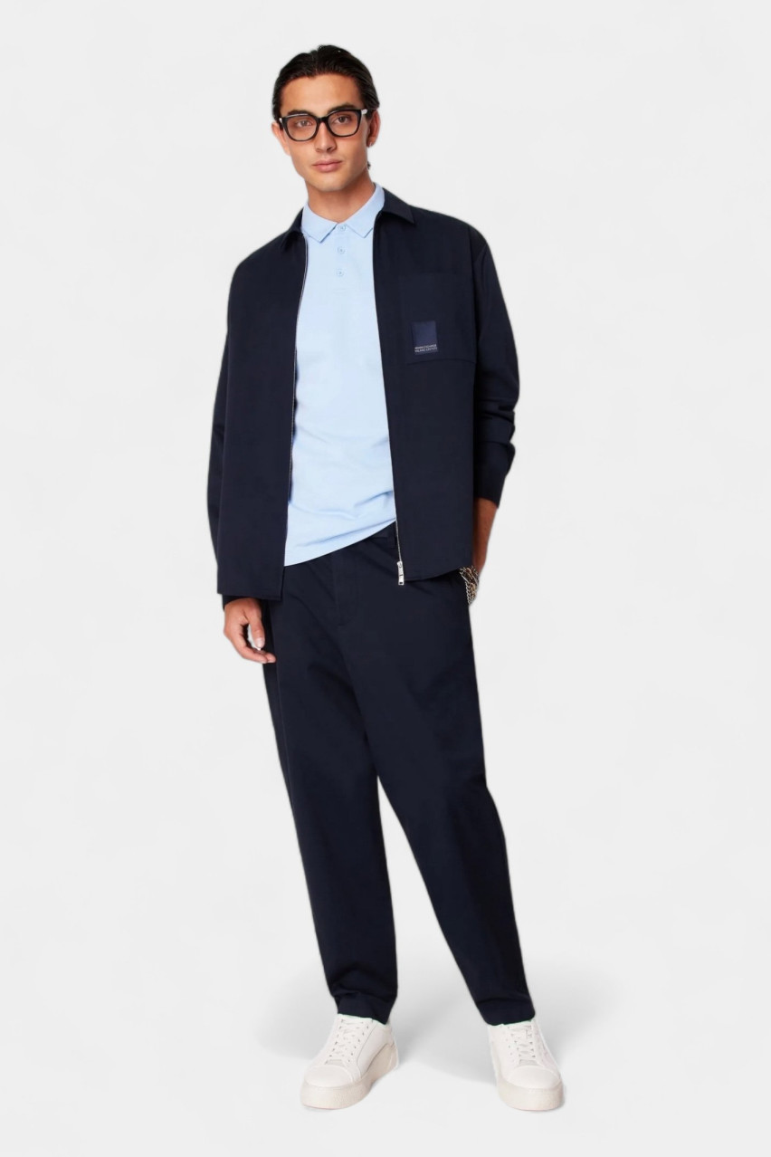 Темно-синя куртка-сорочка 3DZC06 ZN3TZ 15DK Armani Exchange