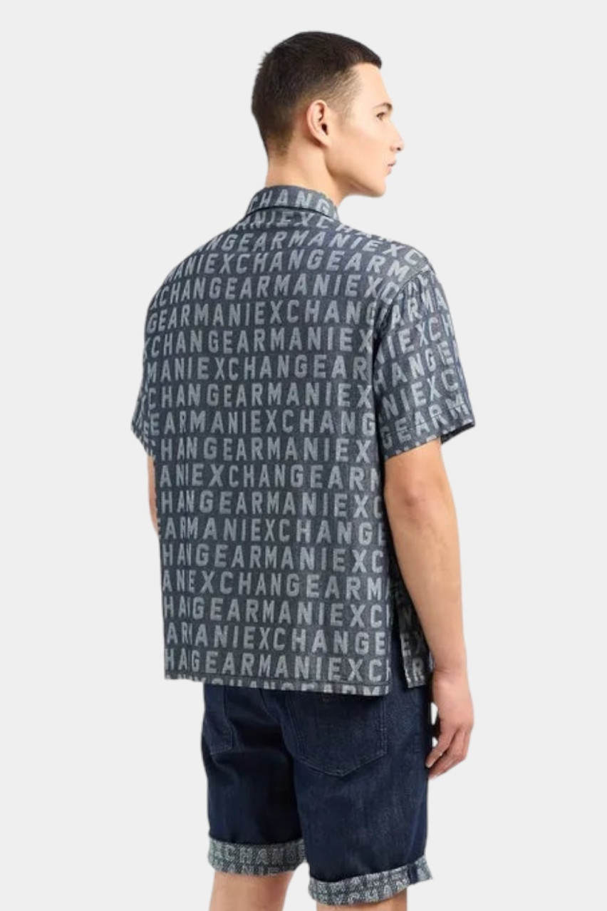 Синяя рубашка 3DZCD4 Z1WAZ 05HC Armani Exchange