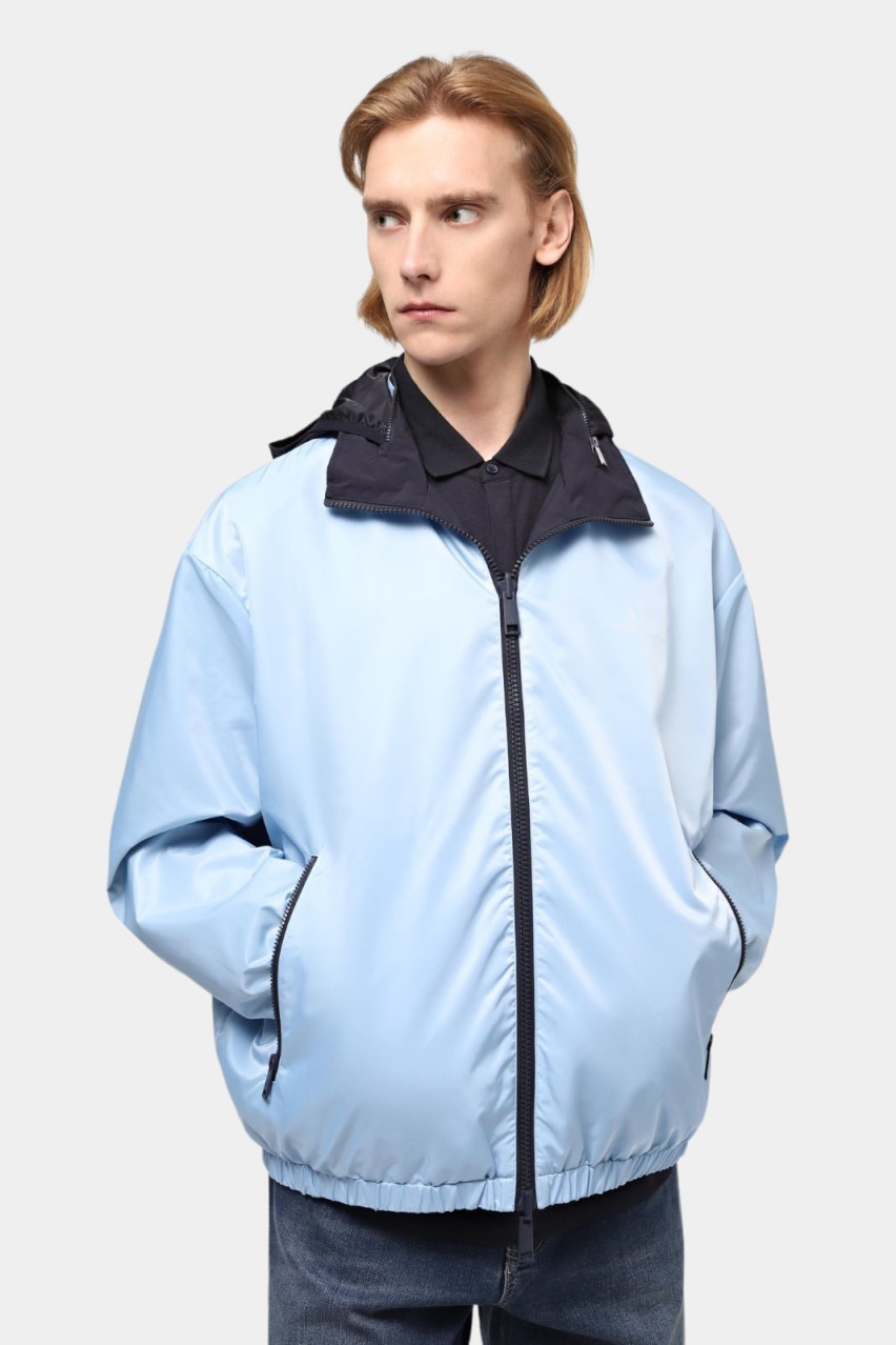 Блакитно-синя вітровка 3DZB06 ZNB7Z 65BN Armani Exchange