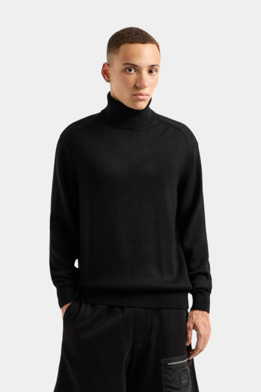 Чорний гольф з вовняної суміші 6DZM1H ZM1LZ 1200 Armani Exchange