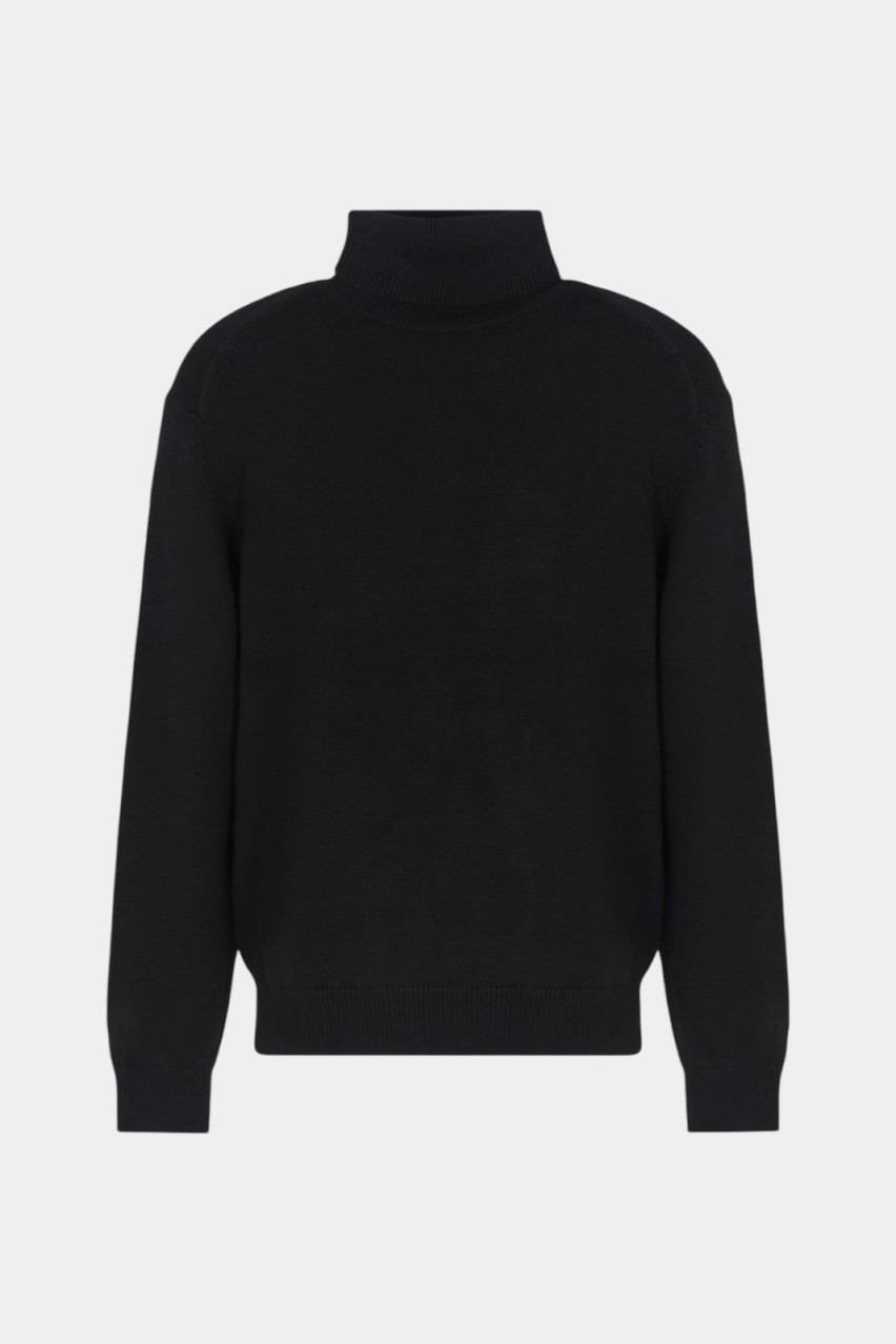 Чорний гольф з вовняної суміші 6DZM1H ZM1LZ 1200 Armani Exchange