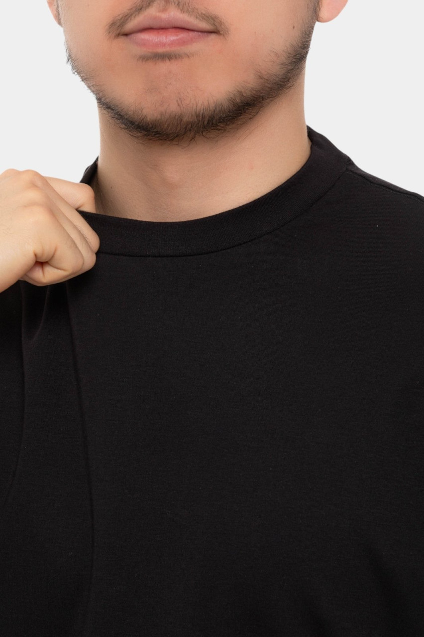 Чорна базова футболка 6DZMJS ZJNLZ 1200 Armani Exchange