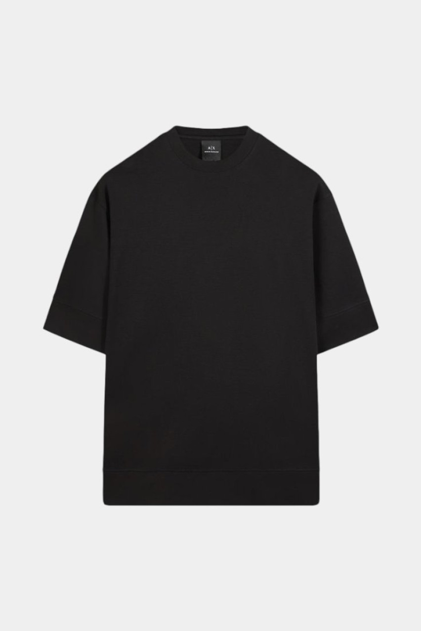Чорна базова футболка 6DZMJS ZJNLZ 1200 Armani Exchange