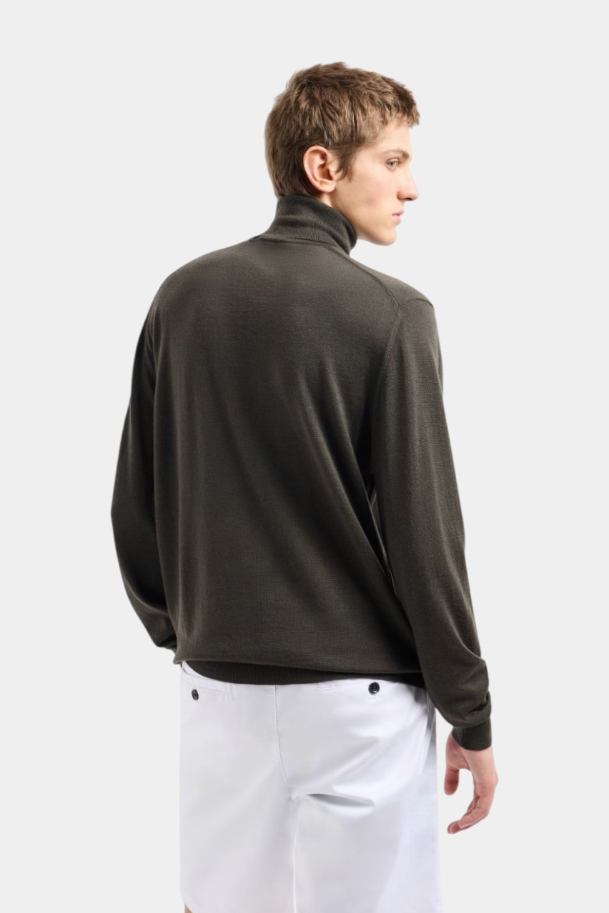 Хакі вовняний гольф 8NZM3C ZM8AZ 1897 Armani Exchange