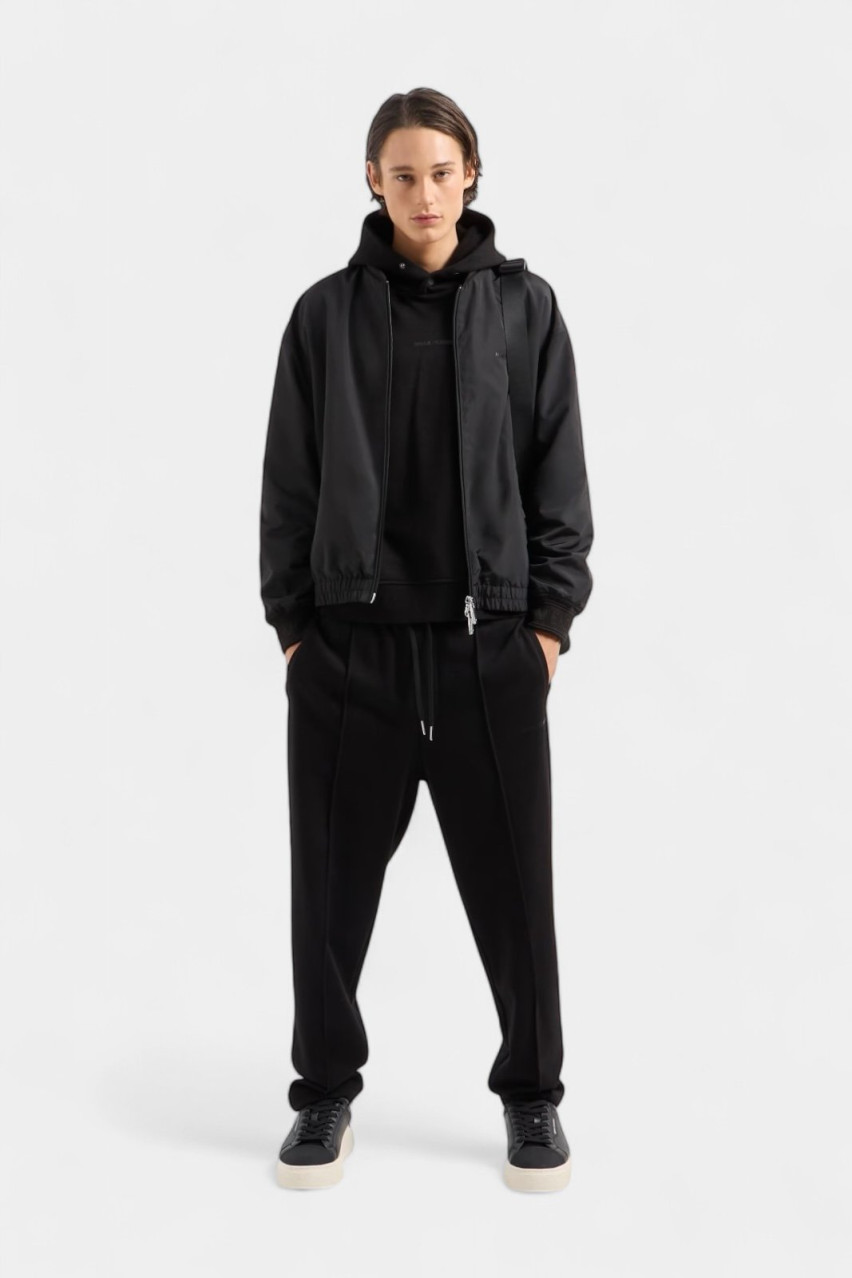 Чорне поло з мерсеризованої бавовни 6DZF6A ZMQ7Z 1200 Armani Exchange