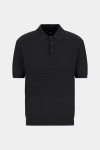 Чорне поло з мерсеризованої бавовни