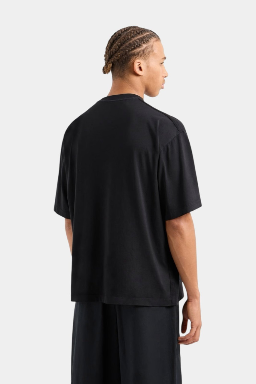 Чорна футболка вільного крою 6DZTLJ ZJYJZ 1200 Armani Exchange