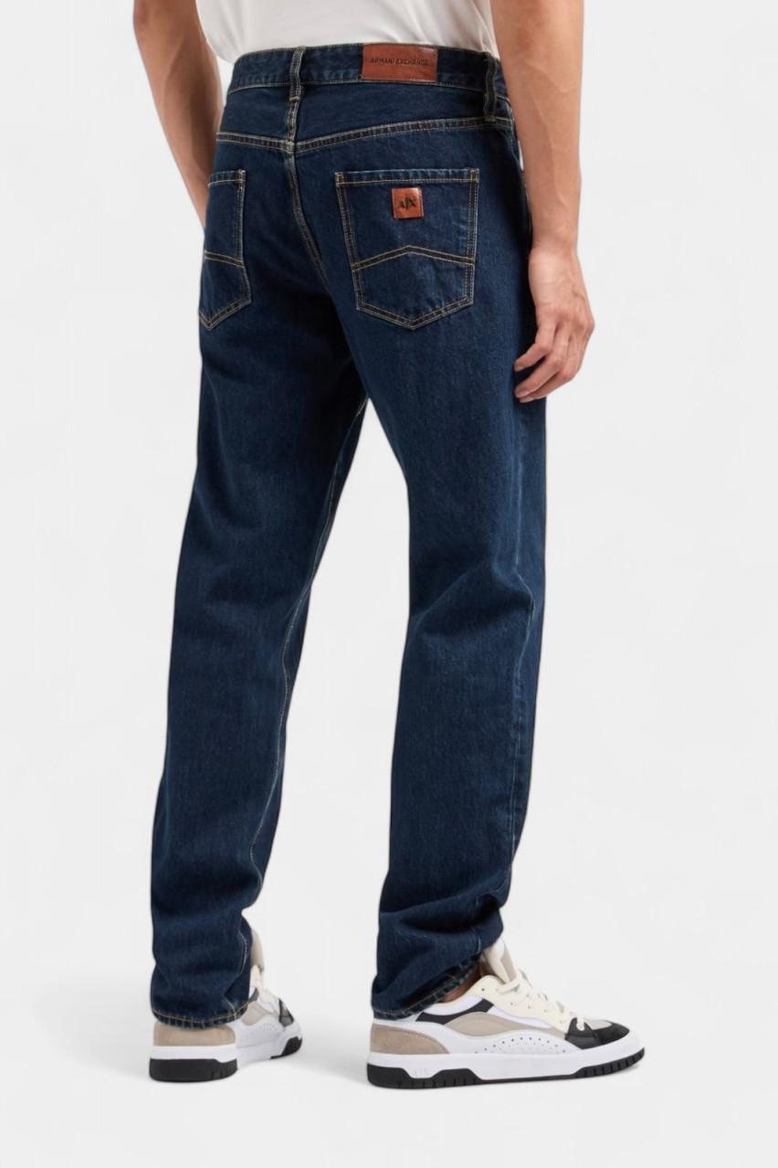 Темно-синие джинсы J16 прямого кроя из хлопка ASV 6DZJ16 Z1ZSZ 25EX Armani Exchange