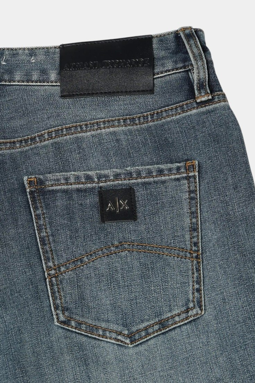 Сині джинси J16 прямого крою 6DZJ16 Z1ZPZ 1500 Armani Exchange