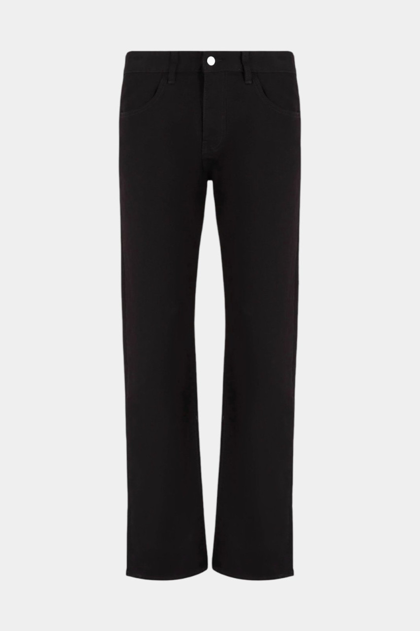 Чорні джинси J16 прямого крою з бавовни Bull 8NZJ16 Z2SBZ 1200 Armani Exchange