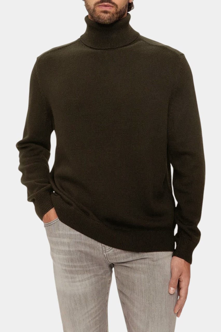 Хакі гольф з вовняної суміші 6DZM1H ZM1LZ 1832 Armani Exchange