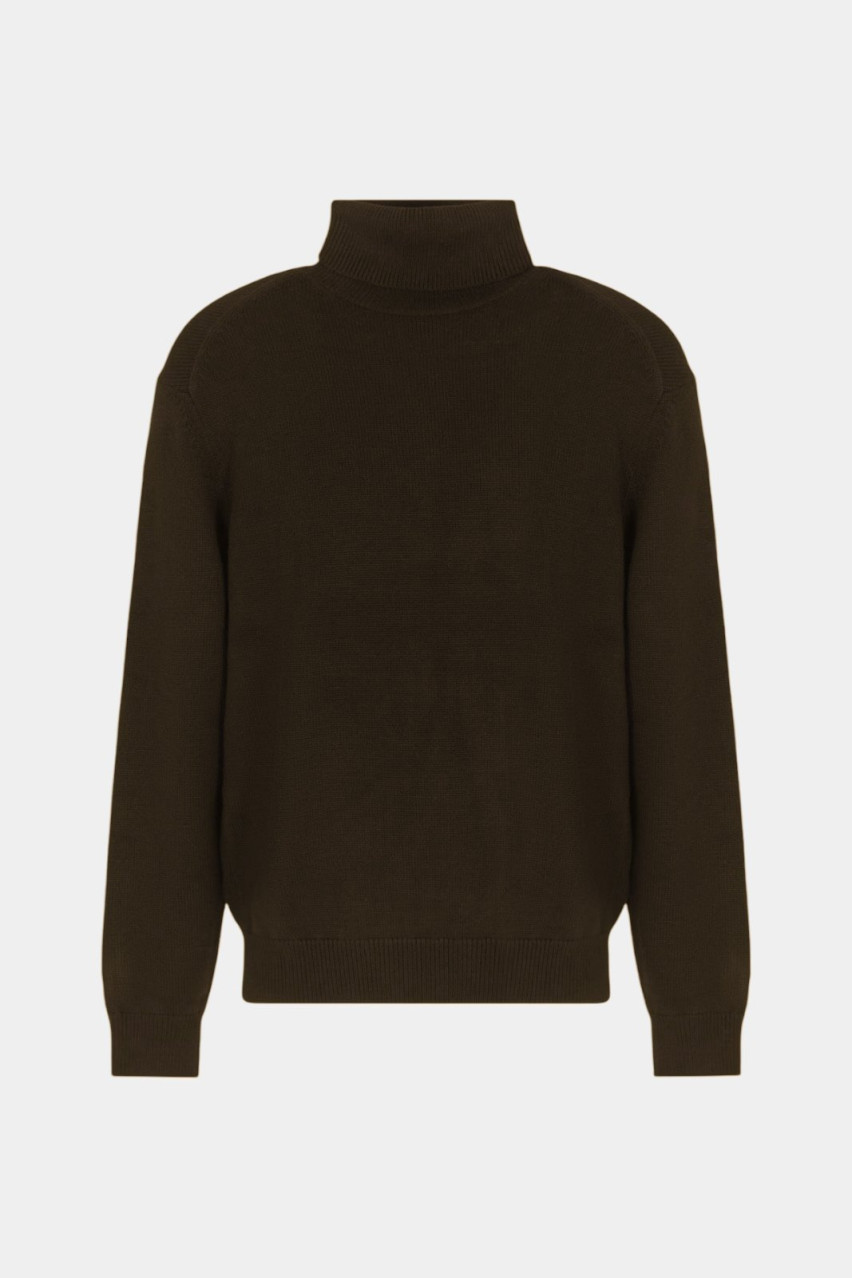 Хакі гольф з вовняної суміші 6DZM1H ZM1LZ 1832 Armani Exchange