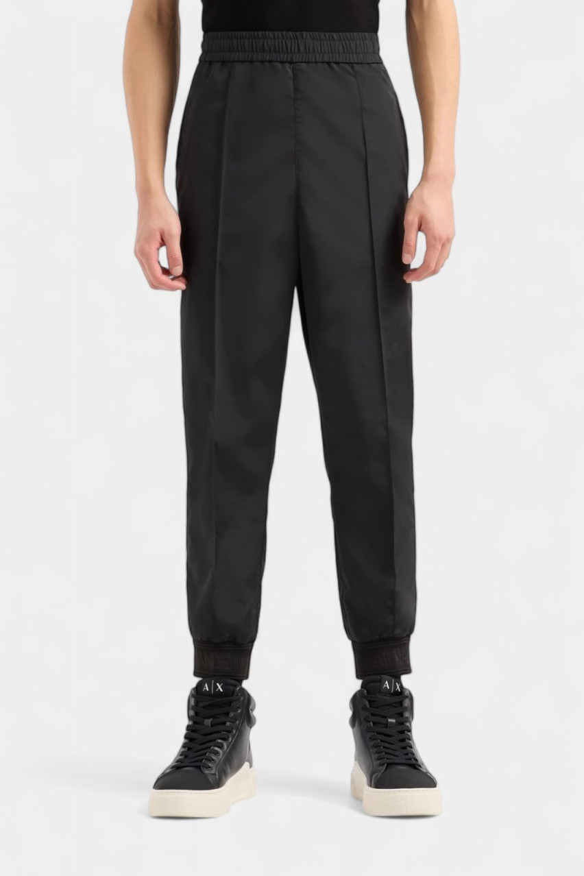 Чорні брюки зі складками та кишенями позаду 6DZPL8 ZN5KZ 1200 Armani Exchange