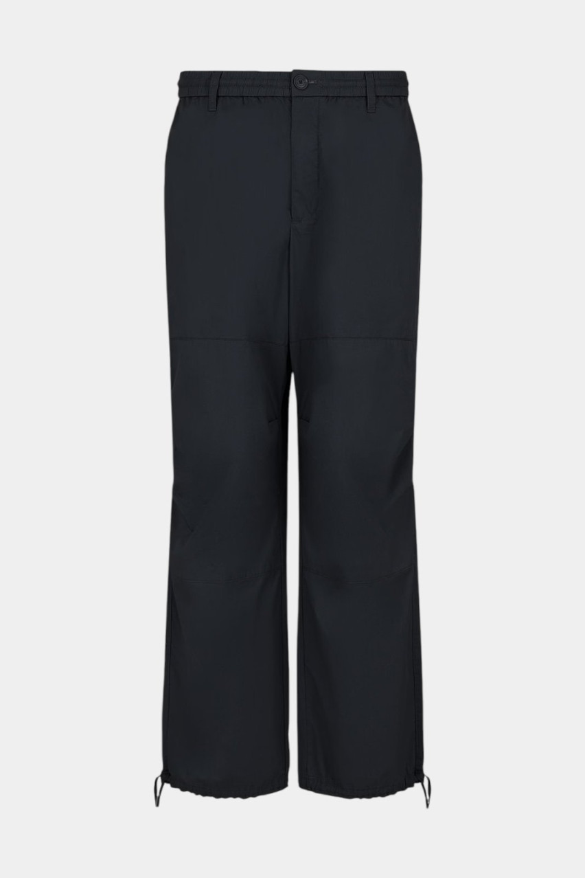 Чорні оверсайз брюки з бавовняного саржу 6DZPL3 ZN3CZ 1200 Armani Exchange