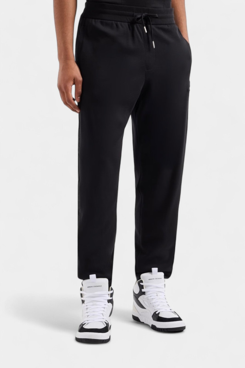 Чорні спортивні штани з бавовняного інтерлоку ASV 6DZPLC ZJNNZ 1200 Armani Exchange