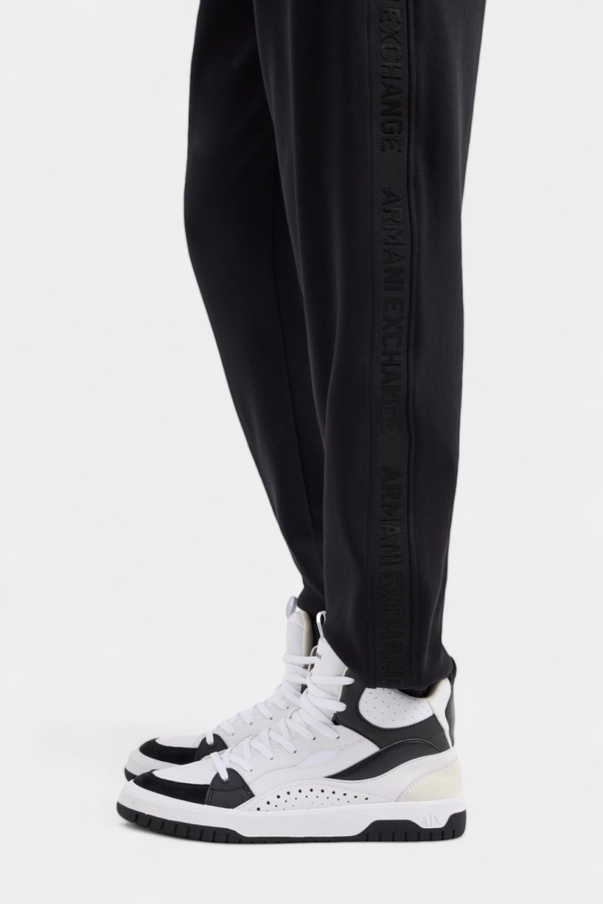 Чорні спортивні штани з бавовняного інтерлоку ASV 6DZPLC ZJNNZ 1200 Armani Exchange