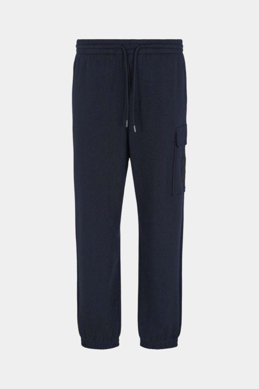 Темно-сині спортивні штани-карго з французького трикотажу 6DZPJH ZJ4XZ 1510 Armani Exchange