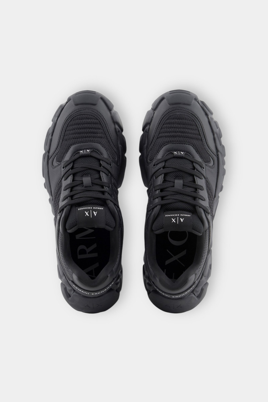 Чорні тканинні кросівки з масивною підошвою XUX234 XV872 00002 Armani Exchange
