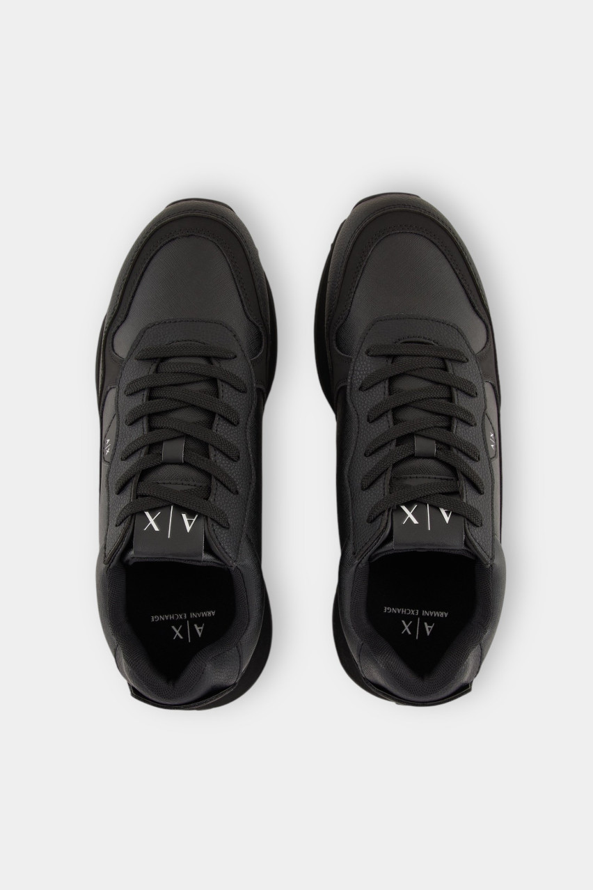 Черные кроссовки со вставками в тон XUX205 XV869 K001 Armani Exchange