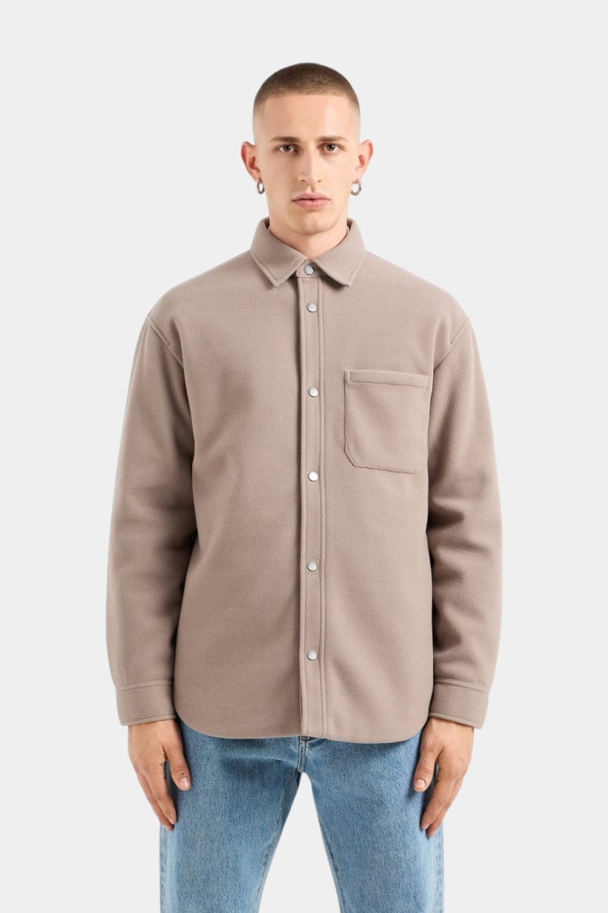 Бежеве пальто-сорочка 6DZB33 ZN5PZ 17AC Armani Exchange