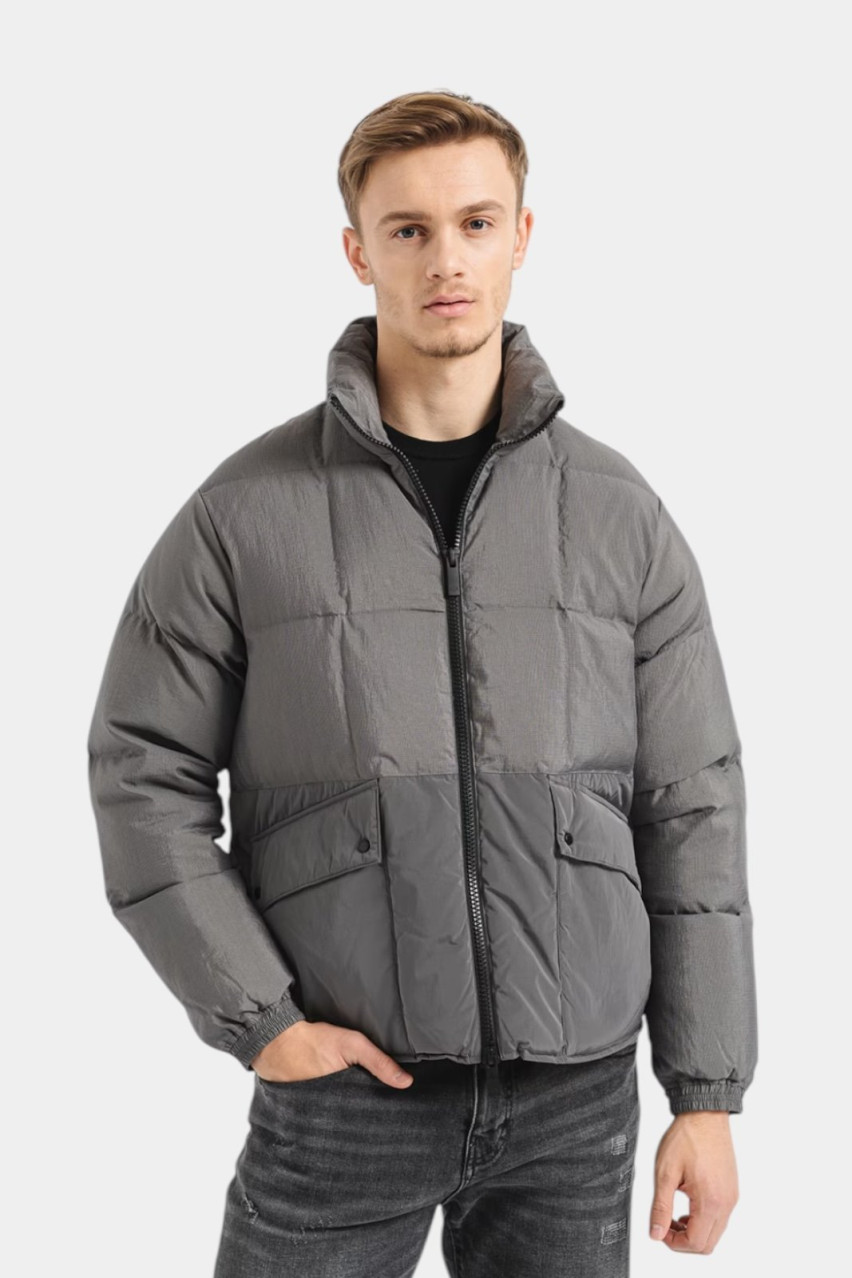 Серый пуховик 6DZBL5 ZN5JZ 19AA Armani Exchange