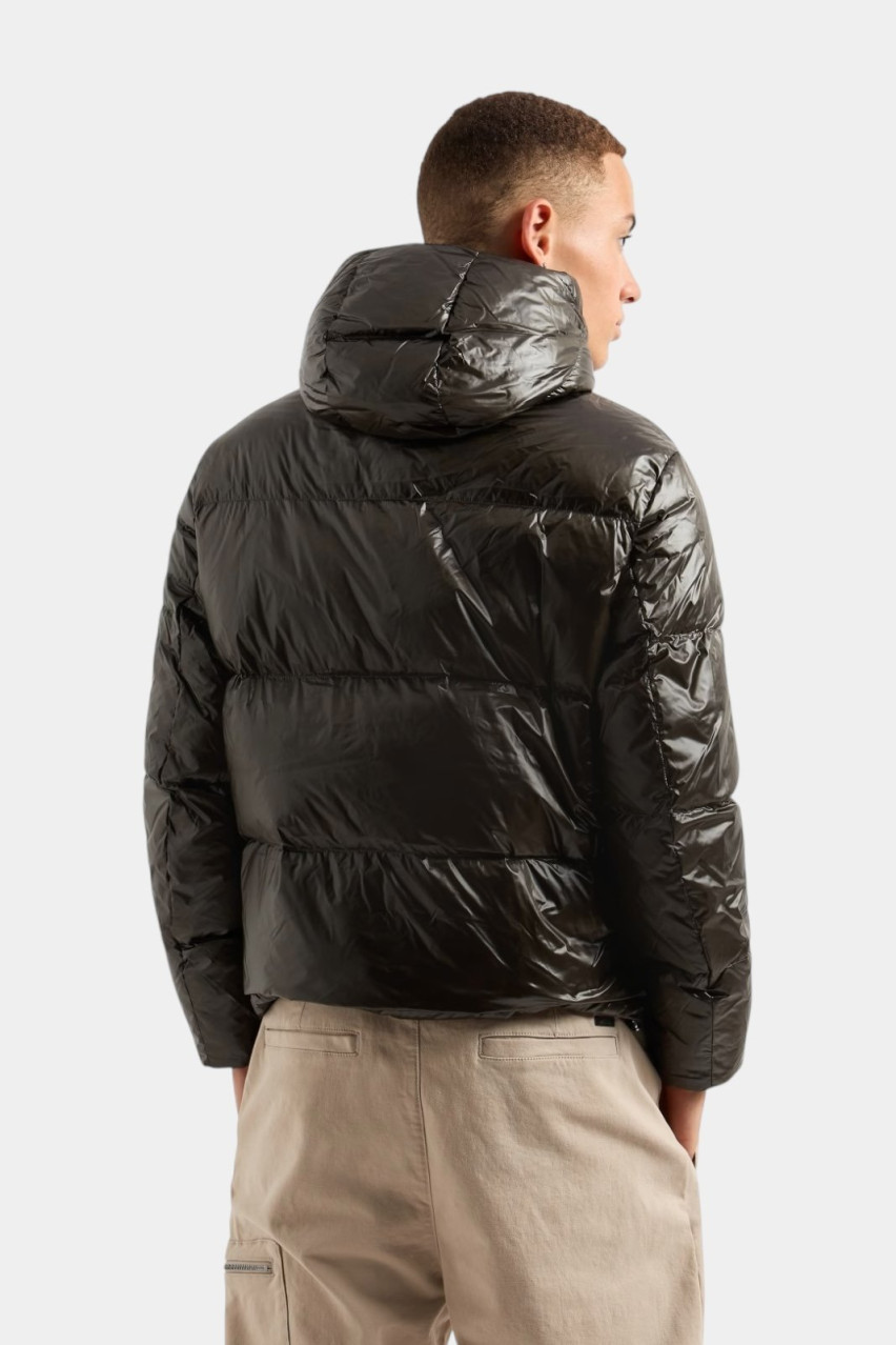 Хаки глянцевый пуховик 8NZB70 ZNYNZ 1832 Armani Exchange