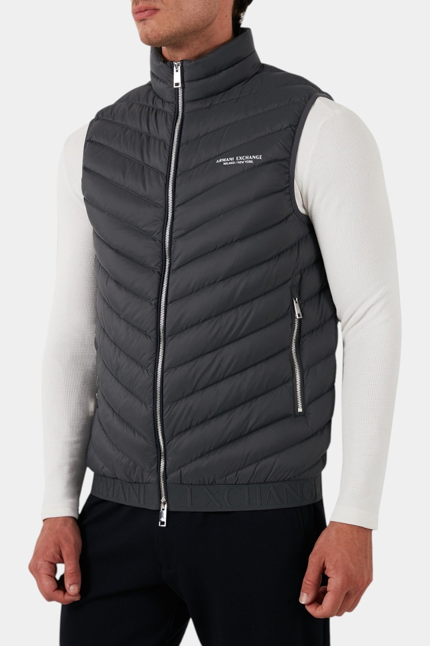 Графитовая стеганная жилетка 8NZQ52 ZNW3Z 7907 Armani Exchange
