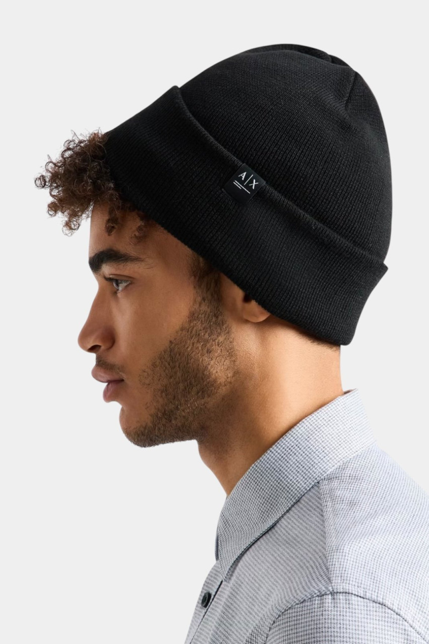 Черная вязаная шапка XM000112 AF10757 UC001 Armani Exchange