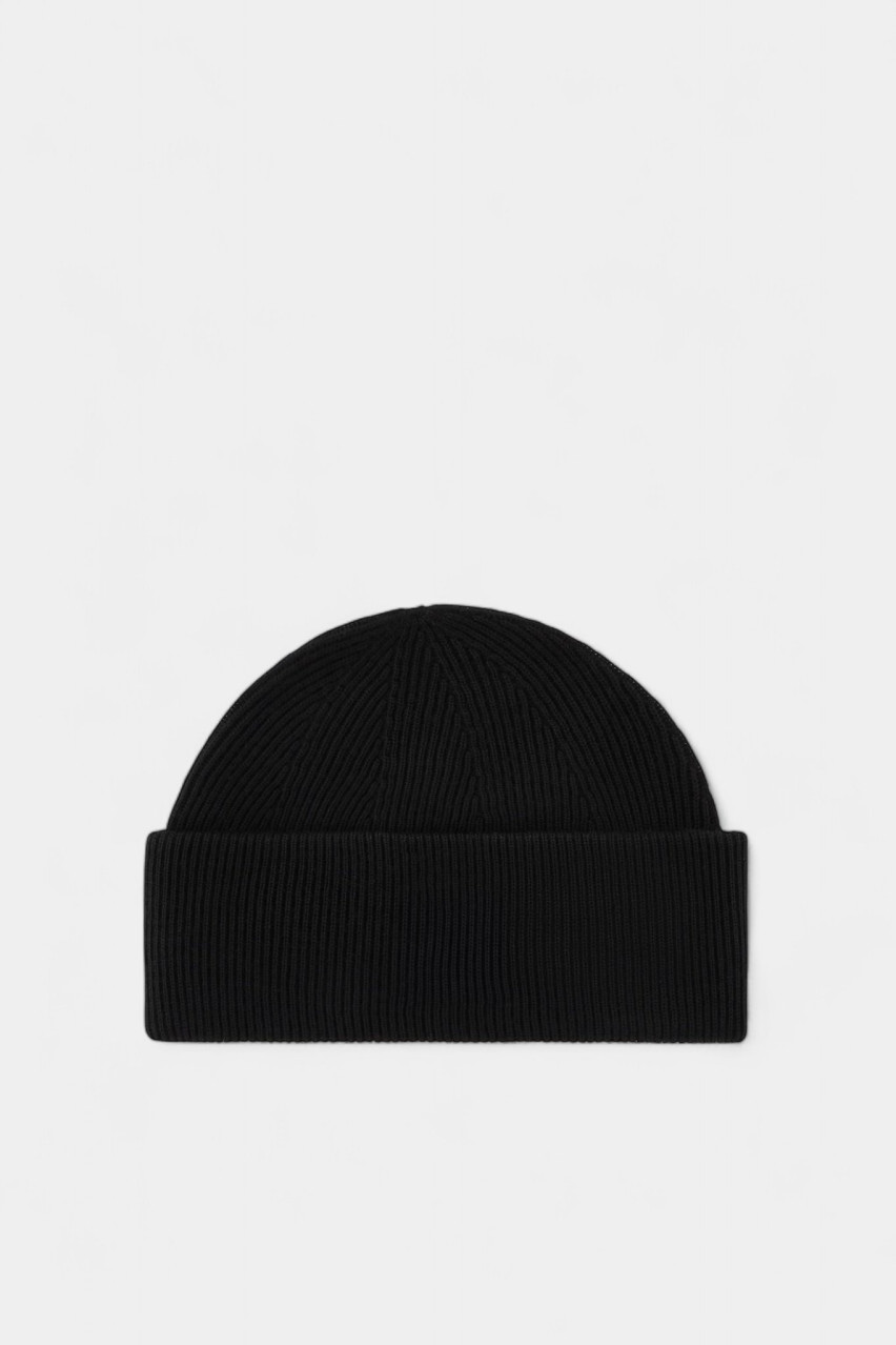 Черная вязаная шапка из шерстяной смеси XM000007 AF10135 UC001 Armani Exchange