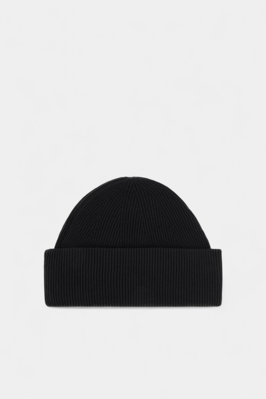 Черная вязаная шапка из шерстяной смеси 954676 4F307 00020 Armani Exchange