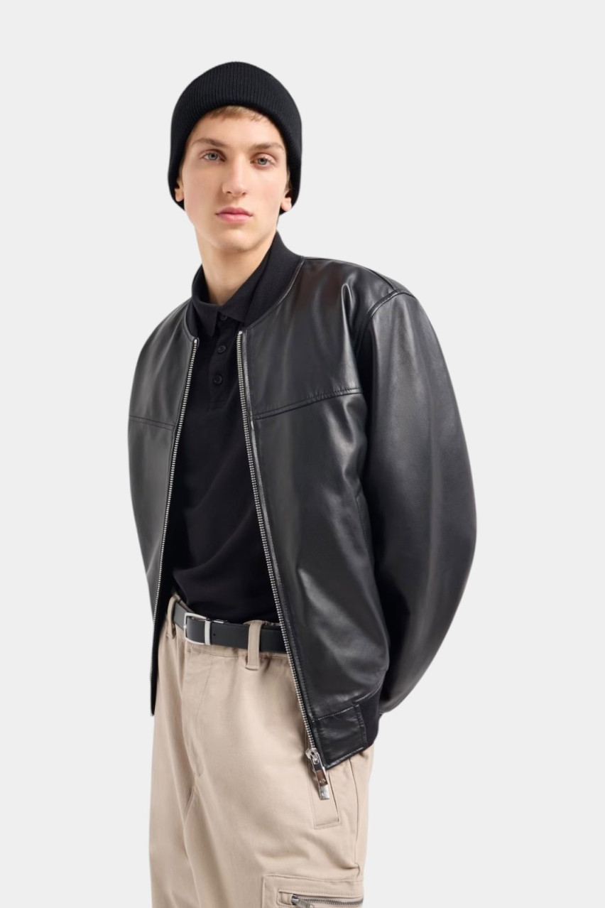 Черная вязаная шапка из шерстяной смеси 954676 4F307 00020 Armani Exchange