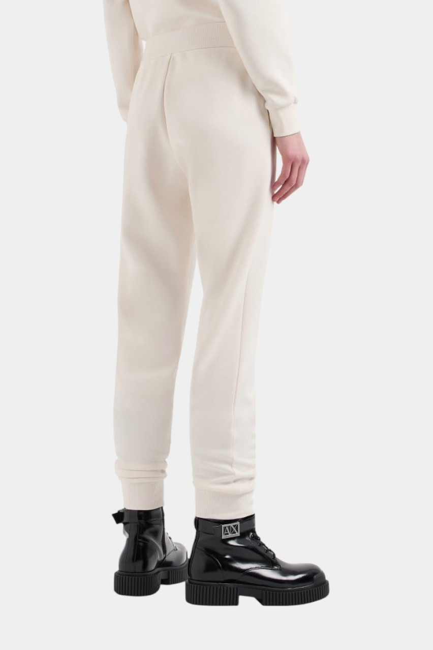 Молочные спортивные штаны с монограммной нашивкой 6DYP79 YJEGZ 1130 Armani Exchnage