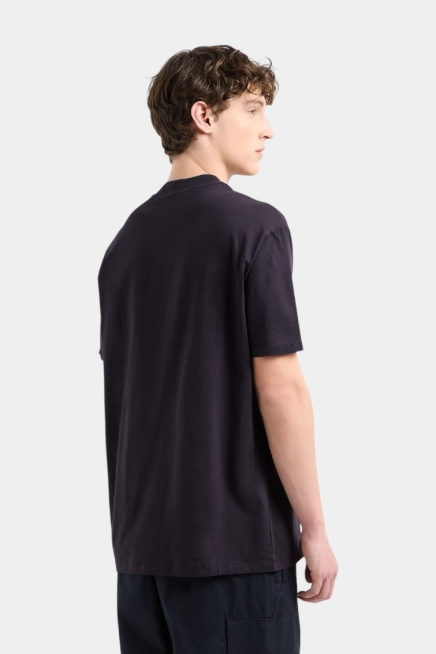 Темно-синя футболка стандартного крою з мерсеризованої бавовни XM000358 AF10364 UB101 Armani Exchange
