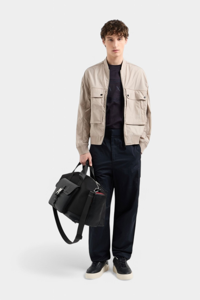 Темно-синя футболка стандартного крою з мерсеризованої бавовни XM000358 AF10364 UB101 Armani Exchange