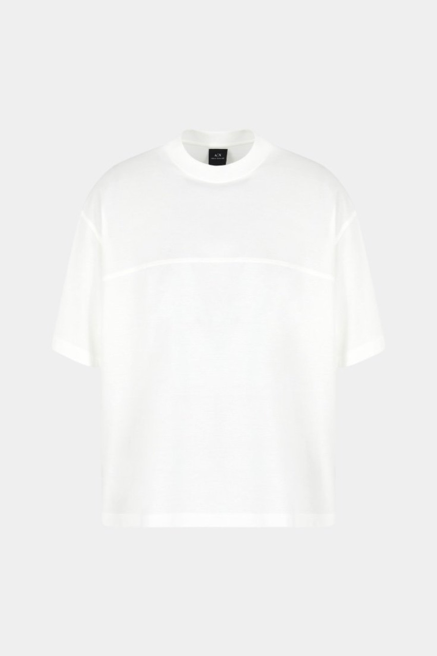 Біла футболка з мерсеризованої бавовни XM000359 AF10364 U0009 Armani Exchange