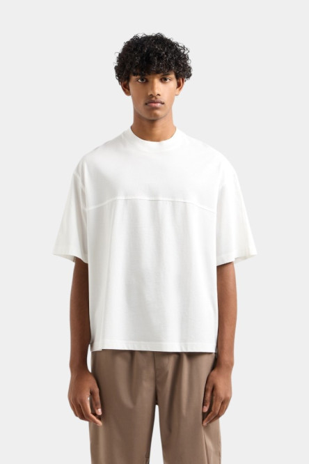 Біла футболка з мерсеризованої бавовни