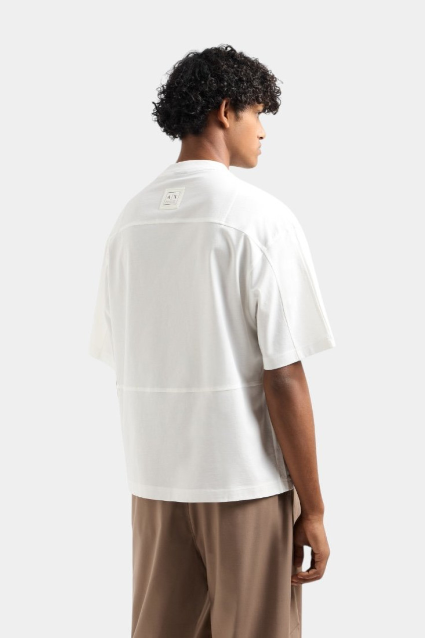 Біла футболка з мерсеризованої бавовни XM000359 AF10364 U0009 Armani Exchange