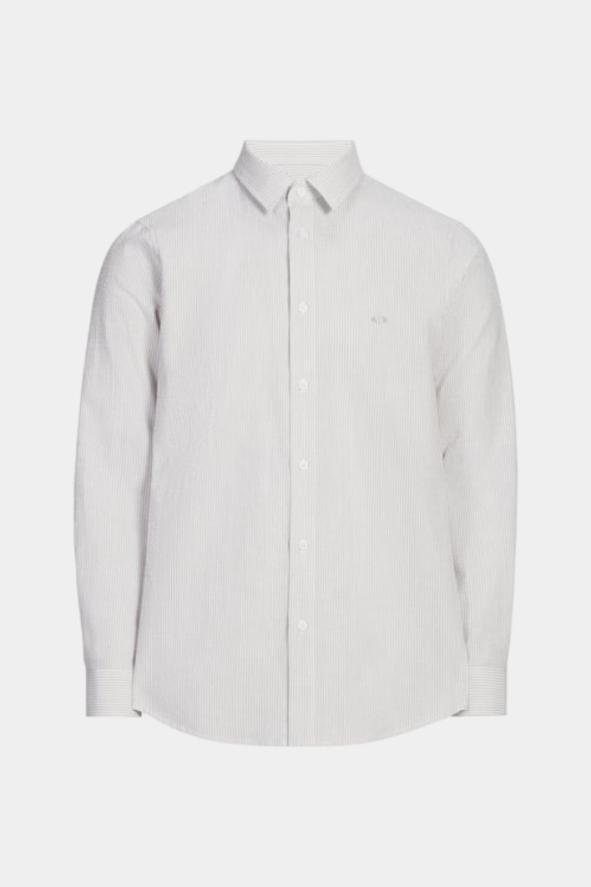 Біла базова сорочка в тонку смужку XM000429 AF13141 U0009 Armani Exchange
