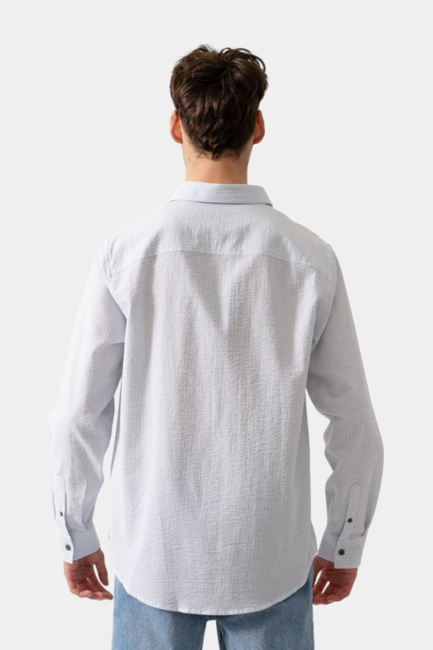 Біла базова сорочка в тонку смужку XM000429 AF13141 U0009 Armani Exchange