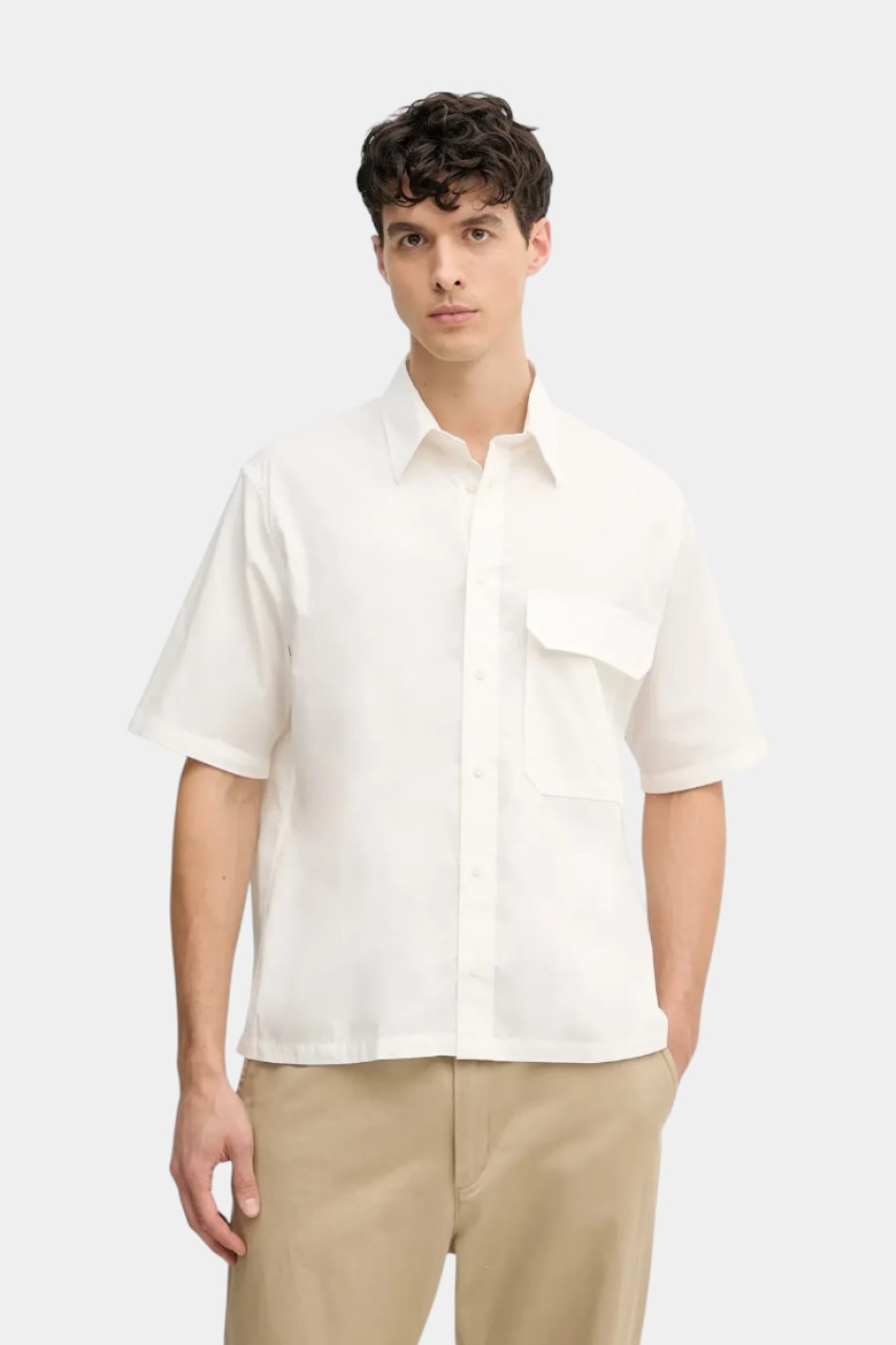 Белая рубашка с короткими рукавами XM000449 AF13167 U0009 Armani Exchange