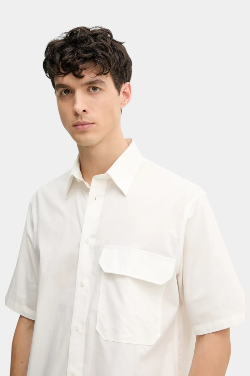 Белая рубашка с короткими рукавами XM000449 AF13167 U0009 Armani Exchange